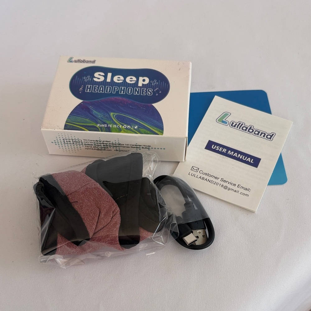 Pink Sleep Headphones – Wireless Sleep Headband with Built‑in Speakers